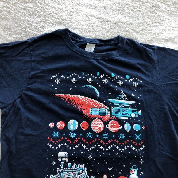 π3 for $15π "Ugly Holiday Sweater" Space Tee - Picture 8 of 11